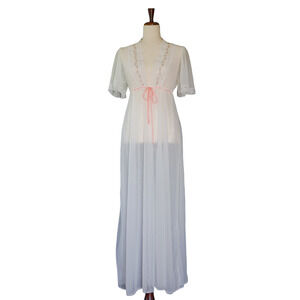 VTG Dreamaway Lace Lingerie Babydoll Robe M Bridal Nightgown Coquette Fairy Doll